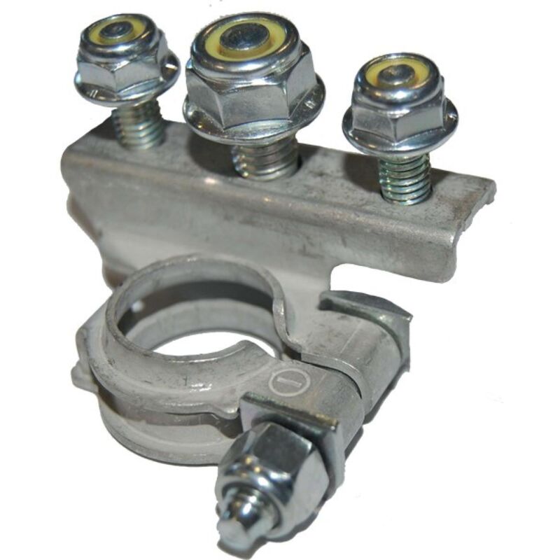 Zocipro Paire D'adaptateurs De Batterie En Laiton M8, Avec 2 Vis En Acier Inoxydable Et 4 Rondelles, Bornes De Batterie Pour Batteries De Voiture Au Lithium Pour Yachts, Voitures, Camions