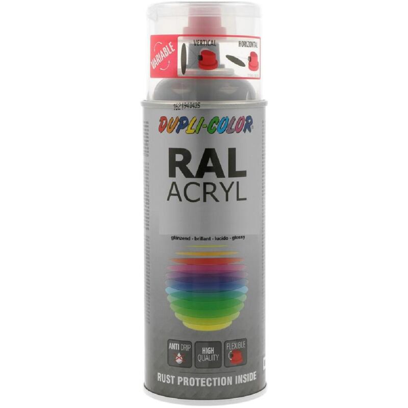 Peinture Acryl Ral9005 Mat 400 Ml Dupli Color Noir fonce