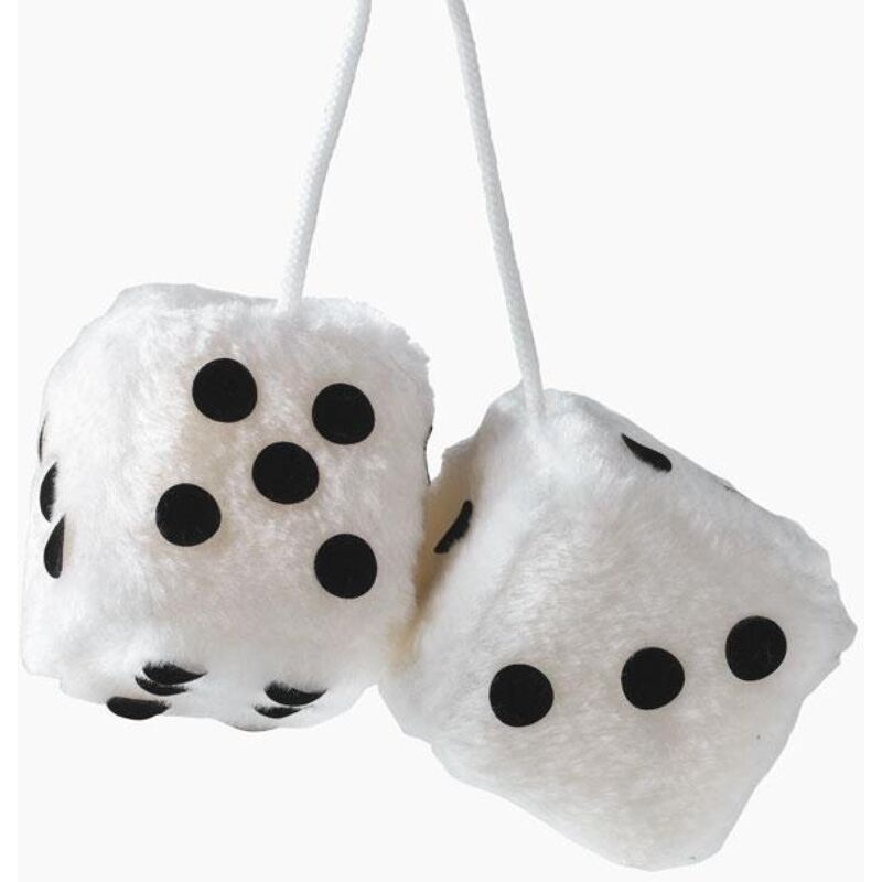Ultra Pro - Dados de peluche Jumbo D20 novedosos - Blanco con numeración negra