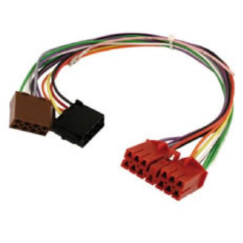 Kit De Faisceau De Câbles Universel Pour Autoradio 16 Broches Iso Rallonge Power Speak Acc Cable Adaptateur~p146680853