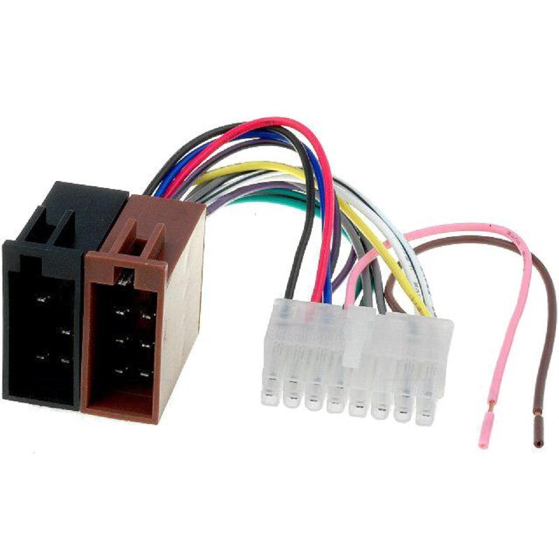 Câble Adaptateur Autoradio Alpine 16 Broches Vers Connecteur ISO Universel