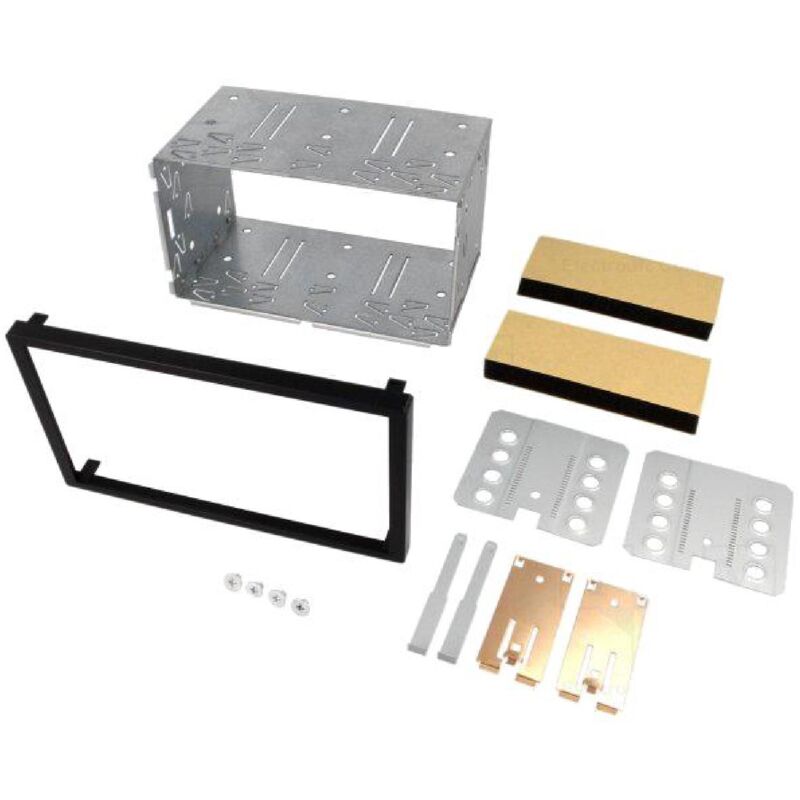 Kit 2Din Autoradio FA205C Pour Citroen Jumper, Fiat Ducato, Peugeot Boxer - Façade Adaptateur Noir - ADNAuto