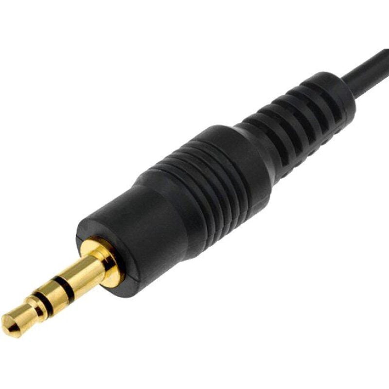 AUDIO AUX 3.5MM MALE TO DOUBLE JACK 6.5MM MALE MONO CABLE 5MT AJACK-03