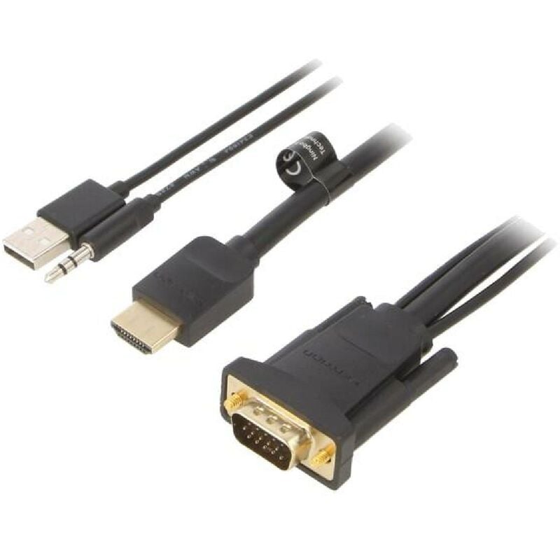 Câble Vention USB 2.0 vers USB-C 2m Noir