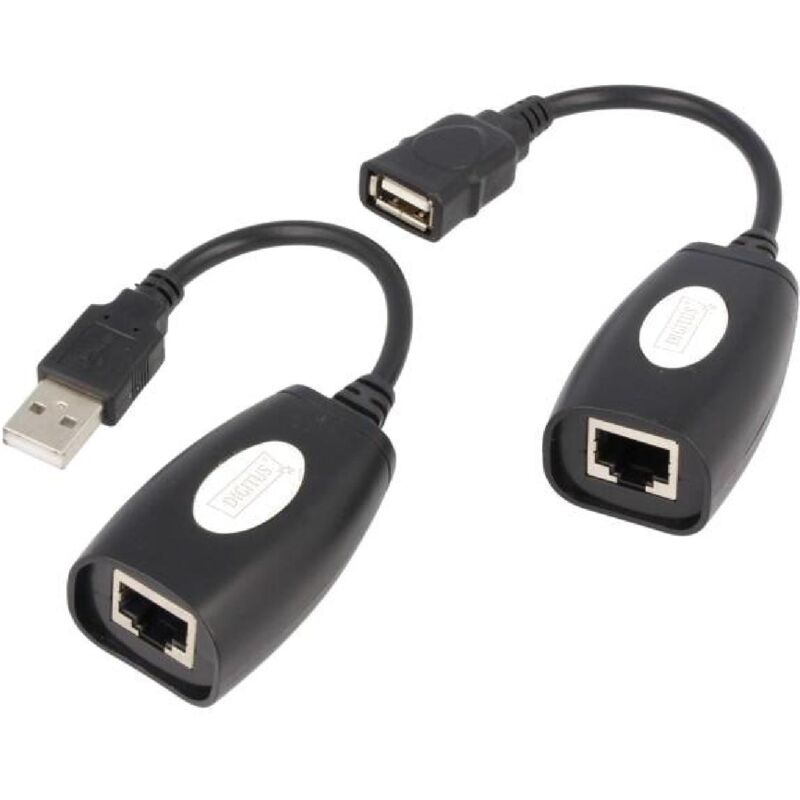 Câble D'extension USB Extra Long Avec RJ45 - Pour Réseau Ethernet Cat5e/Cat6, Marque Parts Paradise
