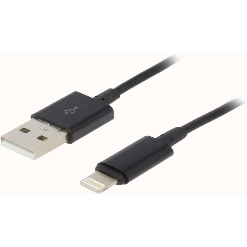 Adaptateur Lightning USB compatible avec iPhone iPod NOIR