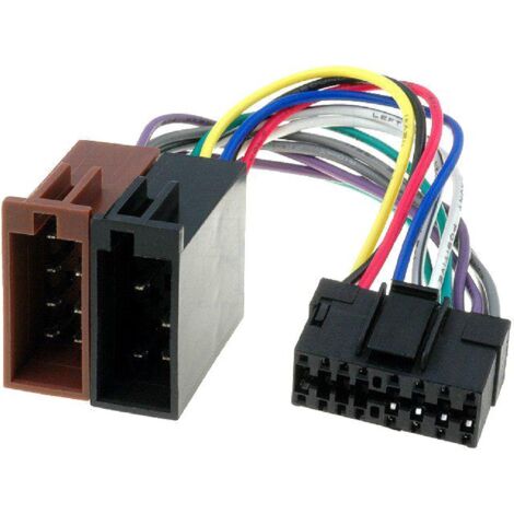 Cable adaptateur faisceau ISO vers autoradio JVC 16 pin connecteur