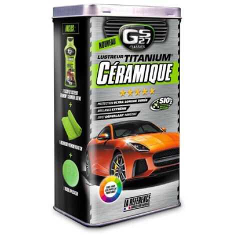Lustreur protecteur céramique 500ml – Brillance extrême – Protection hydrofuge et antistatique – Composition en titanium léger – Gs27