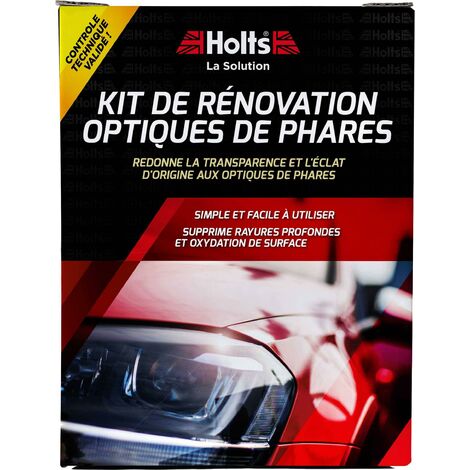 Adnauto – Kit rénovateur d'optique de phare – Restauration des phares jaunis – Contient rénovateur 125ml et protecteur 150ml – 8 disques abrasifs inclus