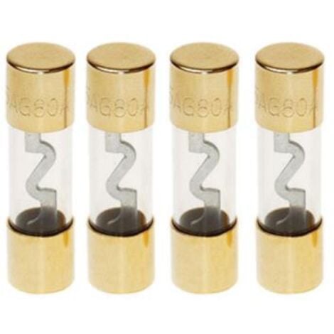 4 Fusibles AGU verre dore 60A