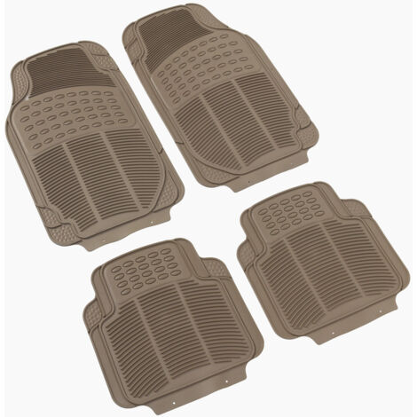Jeu de 4 Tapis de sol caoutchouc Universels Beige - CONTI10 (1/2)