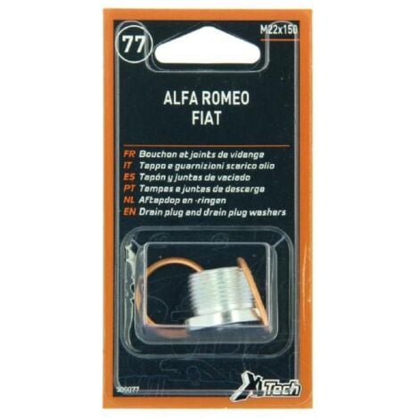 1 bouchon de vidange ET 2 joints compatible avec Fiat M22