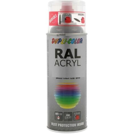 Peinture Acryl Ral9016 Blanc Traffic Satine 400 Ml Dupli Color Blanc signalisation