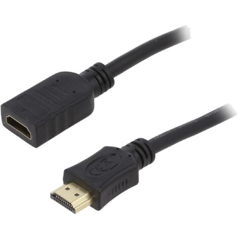 Rallonge HDMI 2.0 Femelle vers male 3m noir