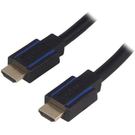 Cable HDCP 2.2 HDMI 2.0 male des deux cotes 7.5m - Noir