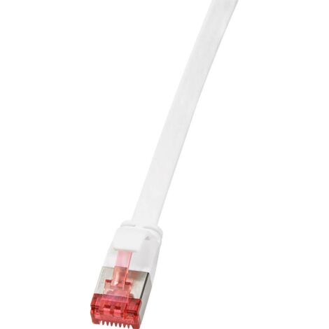 Cable RJ45 cat.6 blinde U-FTP 3m plat blanc (1/3)