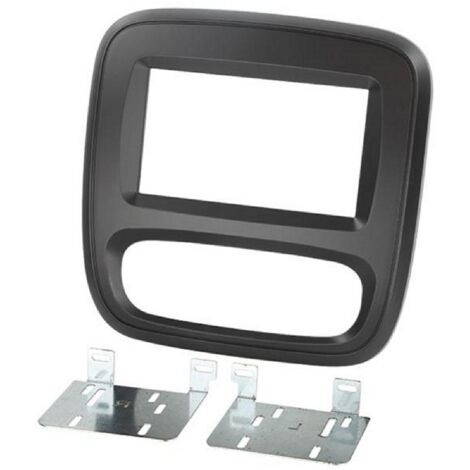 Kit Facade Autoradio KA335 compatible avec Nissan NV300 Opel Vivaro Renault Trafic Fiat Talento ap14 - Noir