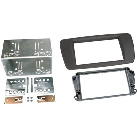 Kit Facade Autoradio KA255FF Compatible avec Seat Ibiza 08-15 - Gris tuam 2Din