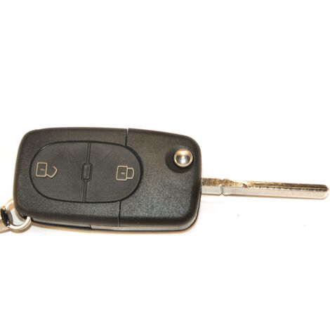 COQUE CLE ADAPTABLE AUDI 2 BOUTONS LAME FRAISEE RETRACTABLE 8MM (1/2)