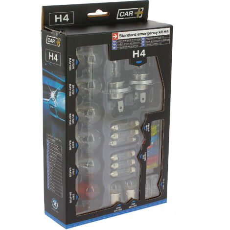 Coffret ampoules de remplacement H4+18 ampoules +12 fusibles