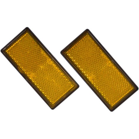 2 REFLECTEURS 86X40MM ORANGE (1/3)