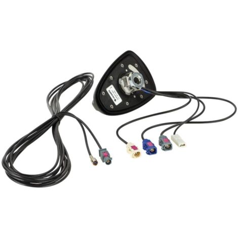 Antenne de toit Shark II QUAD AM FM HC97 GSM FME F GPS SMB F WIFI SMA M