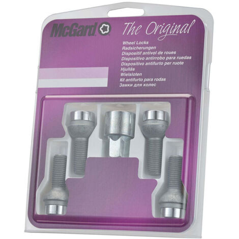 4 VIS ANTIVOL SU MCGARD M14X1.5/ R14/ LONG. 27MM/ Ø17MM (1/3)