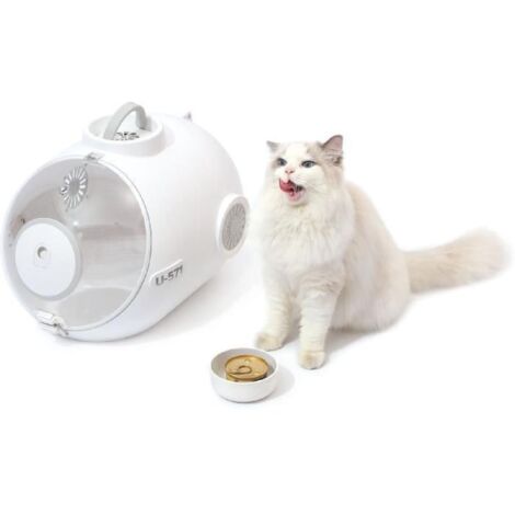 Caisse de transport - M PETS - SUBMARINE - 2 roues - Sac a dos/chariot - 6 kg max - Blanc