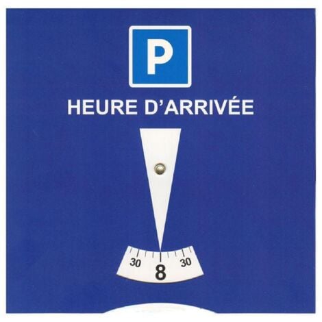 Disque De Stationnement Zone Bleue - 15 Cm, Bleu, Qualité, Pour Voiture Ou Camion