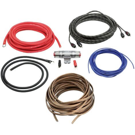 Kit compatible avec amplificateur 40A Alim 10mm2 + Audio 2x1.5mm2 (1/2)