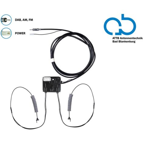 Antenne dipole AM FM prete pour DAB+ installation interieure exterieure