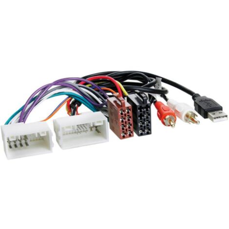 Faisceau ISO autoradio compatible avec Hyundai AUX USB