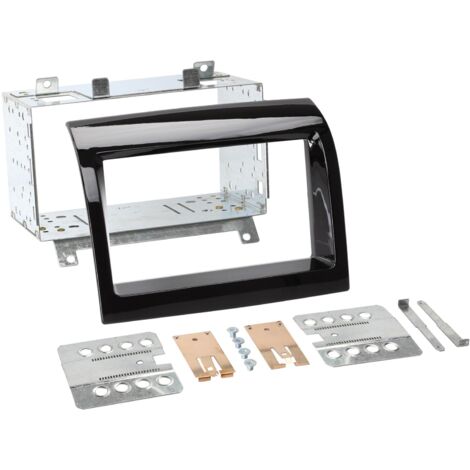 Kit Support Autoradio compatible avec Boxer Ducato Jumper 11-14 Noir brillant
