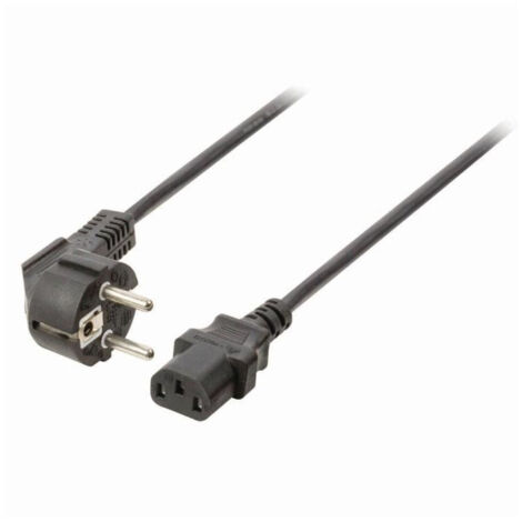 NEDIS Power Cable - Schuko Male Angled - IEC-320-C13 - 3.0 m - Noir (1/4)