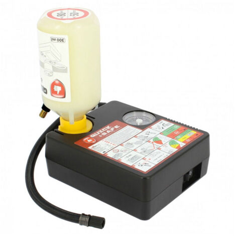 Kit anti-crevaison avec compresseur 120 W – Gel réparant 300 ml – Compatible valves électroniques – Réparation jusqu'à 5 mm – Sumex - PNEU 300 ML (1/5)