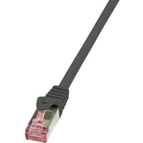 Câble réseau LogiLink CAT6 S/FTP 0.25 m noir - CQ2013S - 0.25 m - noir - [1x RJ45 mâle - 1x RJ45 mâle] V965701 (1/2)