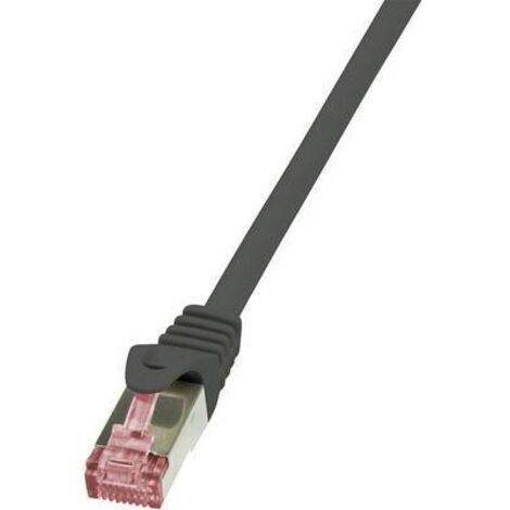 Câble réseau LogiLink CAT. 6 S/FTP 1.50 m, noir - CQ2043S - 1.50 m - noir - [1x RJ45 mâle - 1x RJ45 mâle] V965951 (1/2)