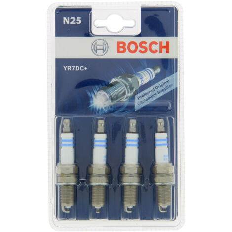 BOSCH 4 Bougies Allumage YR7DC N25
