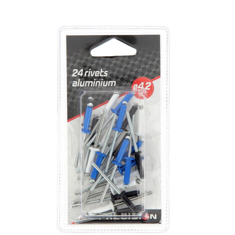 24 Rivets alu diam 4.2mm (1/2)