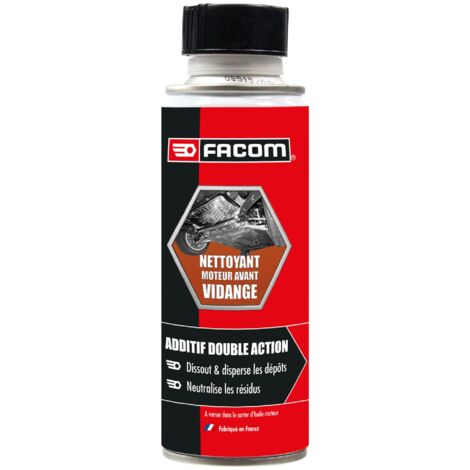 Facom – Nettoyant circuit huile avant vidange 200ml – Double action pour dissoudre boues et dépôts – Compatible tous moteurs essence et diesel