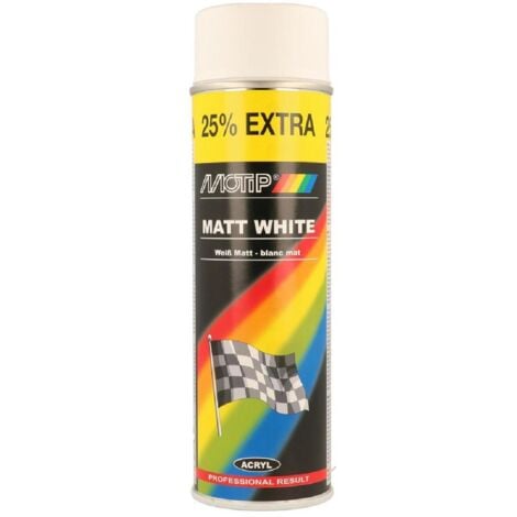 Peinture acrylique Pro Blanc crème mat 400ml