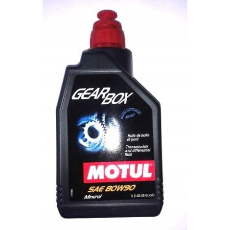 Huile de boîte de vitesses MOTUL GEARBOX 80W90 1L GL4 GL5 pour boîte de vitesses différentielle
