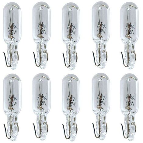 Ampoule Led T5 W3W - pour Tableau de bord Véhicule 12v - Pack 2