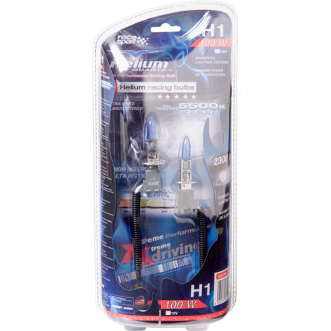 2 Ampoules Helium - H1 12V 100W 5500K - P14.5S (1/2)