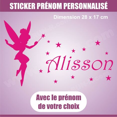 Sticker Prénom ou texte au choix personnalisé style Disney