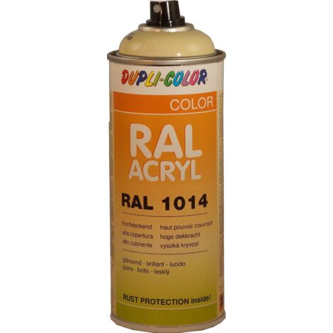 Peinture Acrylique Ral1014 Blanc Ivoire Brillant 400 Ml Dupli Color (1/2)