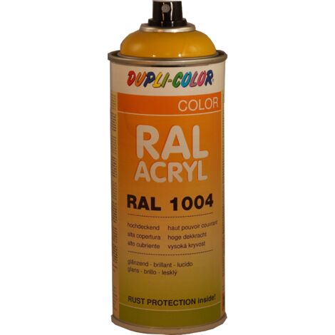 Peinture Acrylique Ral1004 Brillant 400 Ml Dupli Color Jaune or (1/2)