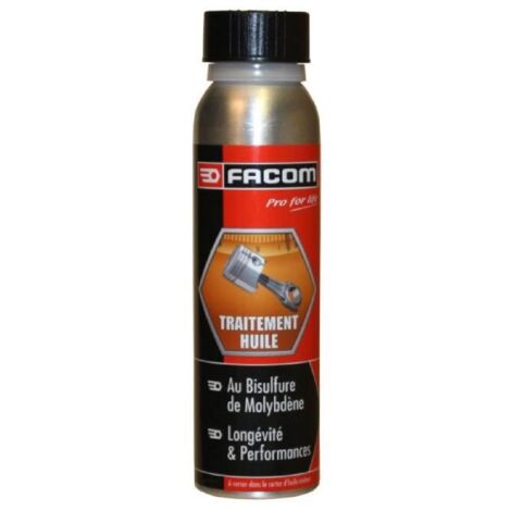 Facom – Traitement huile 200ml – Additif au bisulfure de Molybdène – Réduit l'usure et les pertes d'énergie – Pour moteurs de voiture