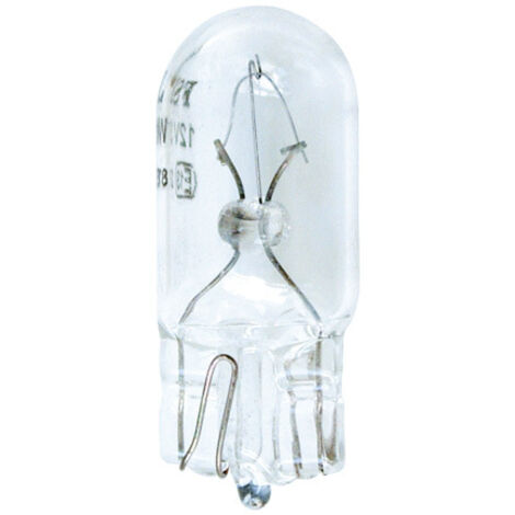 10 Ampoules T10 12V 3W 3300K - Wedgebase W2.1w9.5D - Blanc (1/3)