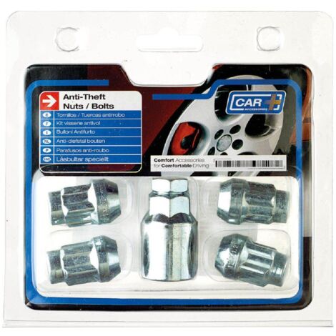 4 Ecrous 12x125 Type A - Antivol de Roues